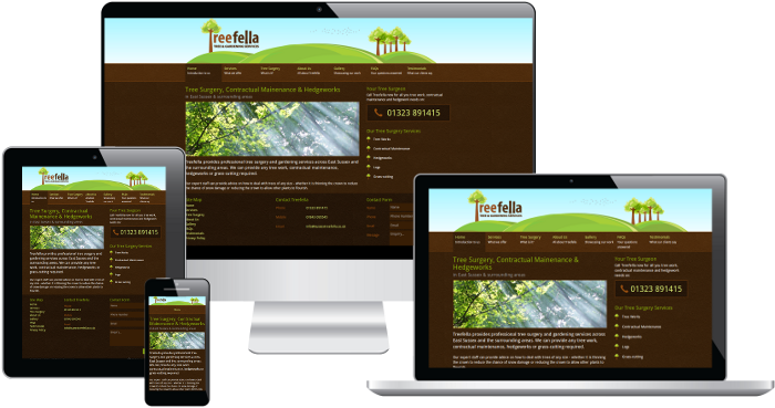 The Treefella responsive website